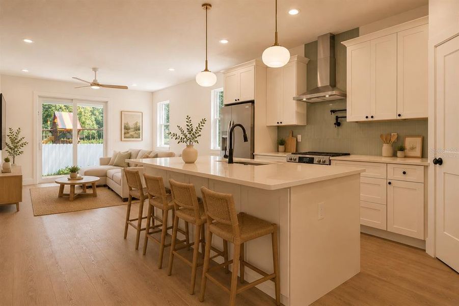 Furnished interior view inside a new home in , Tampa (Image 5).