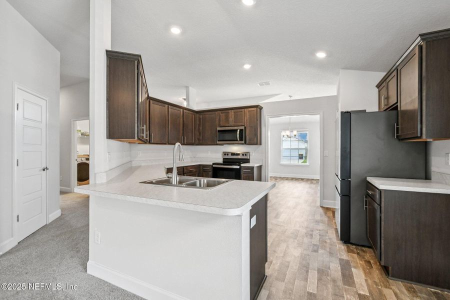 Furnished interior view inside a new home in , Jacksonville (Image 4). Furnished interior view inside a new home in , Jacksonville (Image 4).
