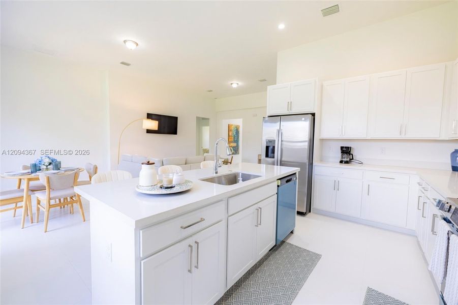 Furnished interior view inside a new home in , Miami (Image 14).