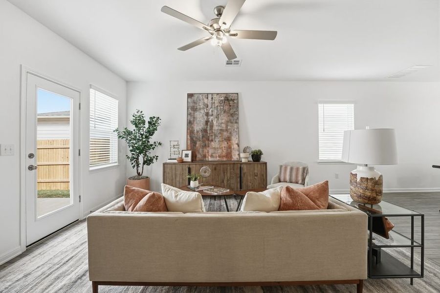 Furnished interior view inside a new home in Longview, Del Valle (Image 9).