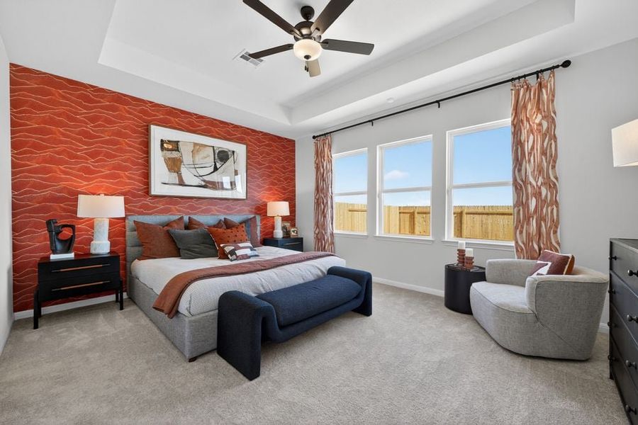 Furnished interior view inside a new home in Turners Crossing, Buda (Image 4). Furnished interior view inside a new home in Turners Crossing, Buda (Image 4).