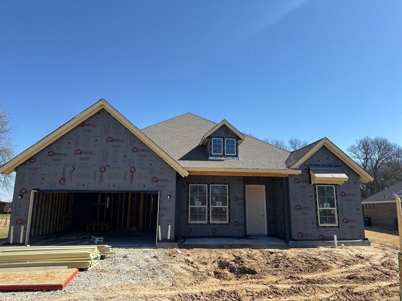 In-progress construction of a new home in Covenant Springs, Springtown, TX (Image 3).