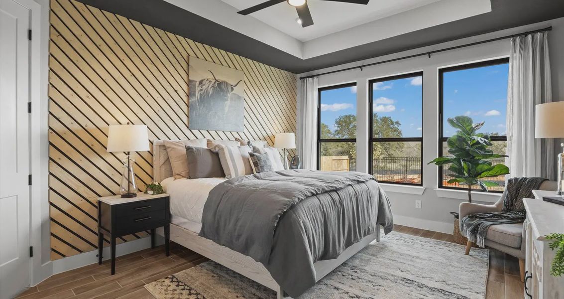 Representative furnished interior of a home built from the Brooke by Chesmar Homes in Meyer Ranch, New Braunfels (Image 12).
