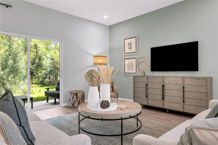 Furnished interior view inside a new home in Hidden Cove, Eustis (Image 16). Furnished interior view inside a new home in Hidden Cove, Eustis (Image 16).