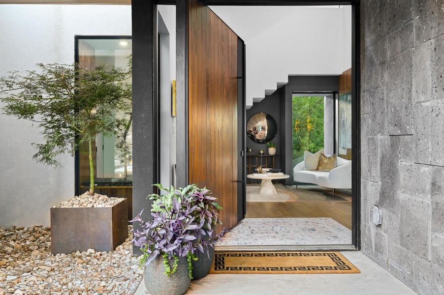 Exterior details and patio area of a home in , West Lake Hills (Image 3).