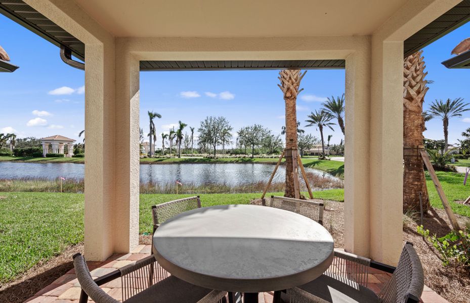 Exterior details and patio area of a home in Sawgrass at Coral Lakes, Cape Coral (Image 4). Exterior details and patio area of a home in Sawgrass at Coral Lakes, Cape Coral (Image 4).