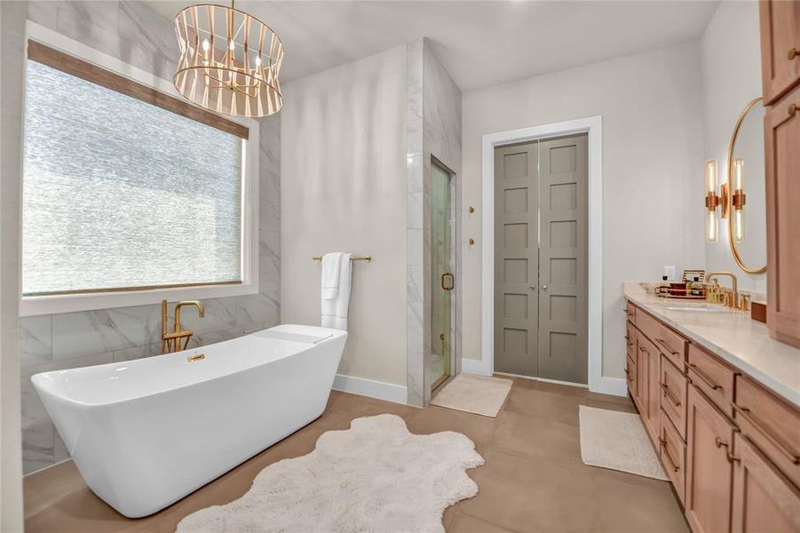 Furnished interior view inside a new home in , Aledo (Image 28).