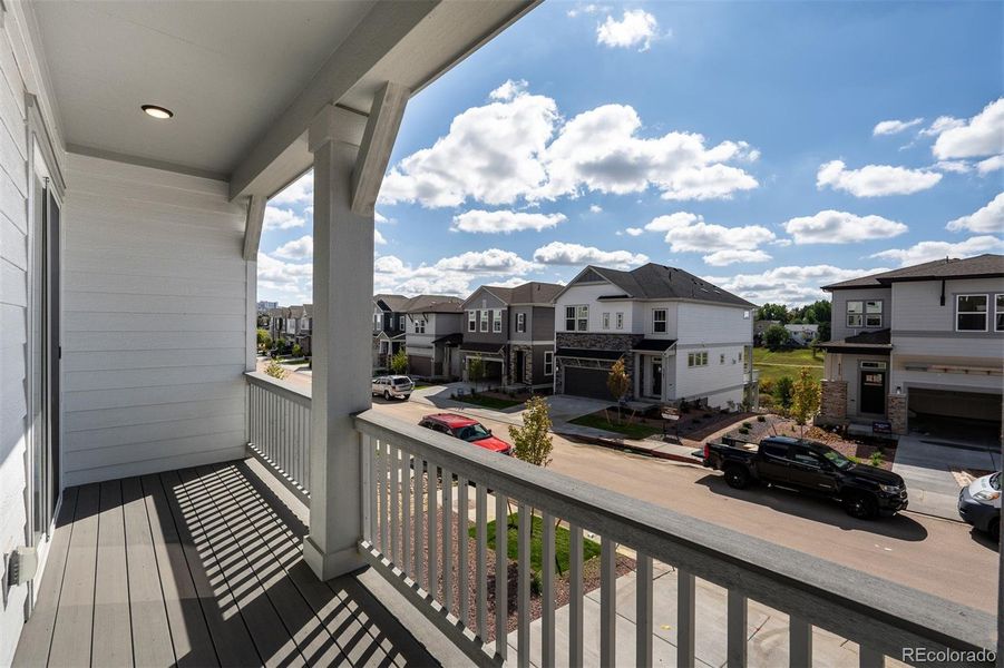 Exterior details and patio area of a home in Trailside at Cottonwood Creek, Colorado Springs (Image 1). Exterior details and patio area of a home in Trailside at Cottonwood Creek, Colorado Springs (Image 1).