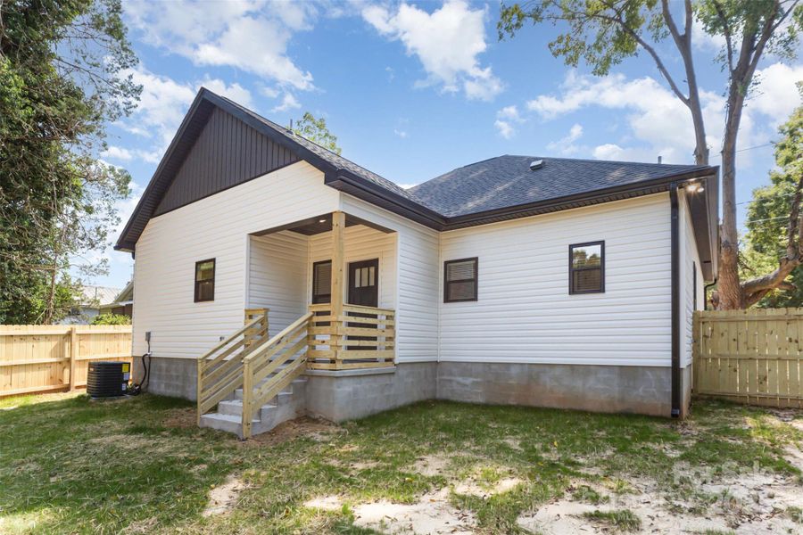 Exterior details and patio area of a home in , Mooresville (Image 16). Exterior details and patio area of a home in , Mooresville (Image 16).