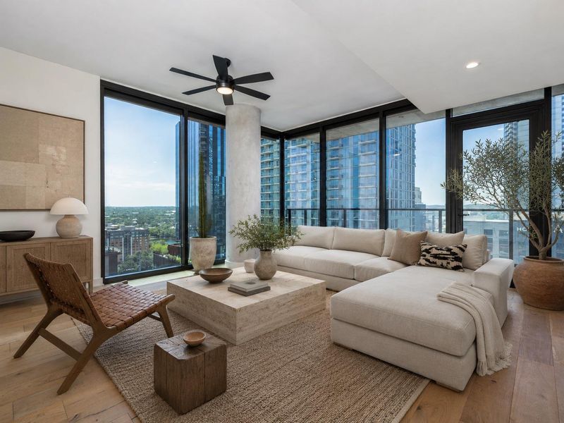 Furnished interior view inside a new home in , Austin (Image 7). Furnished interior view inside a new home in , Austin (Image 7).