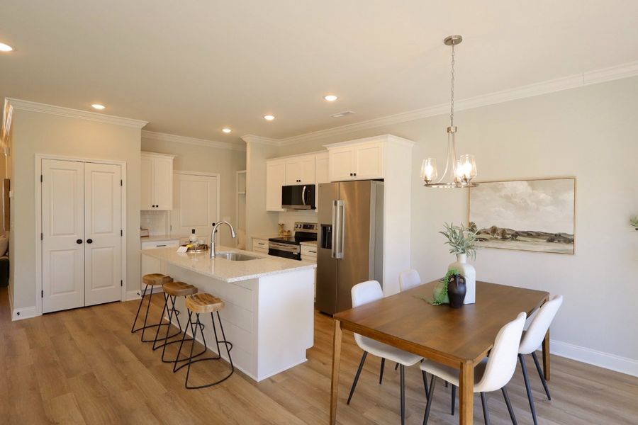 Furnished interior in a model home at The Abaco in Cleveland (Image 24).