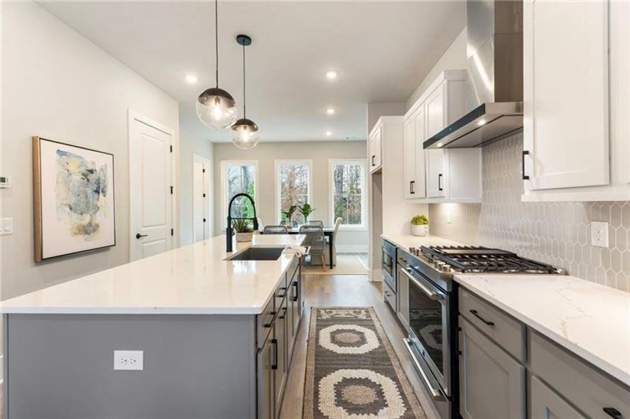 Furnished interior view inside a new home in , Atlanta (Image 15). Furnished interior view inside a new home in , Atlanta (Image 15).
