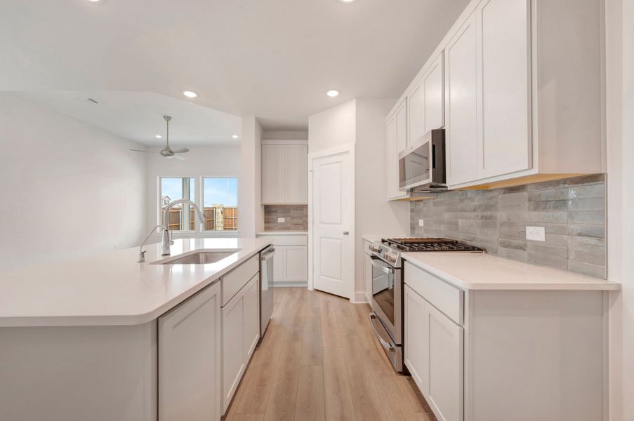 Furnished interior view inside a new home in The Meadows, Denton (Image 9).