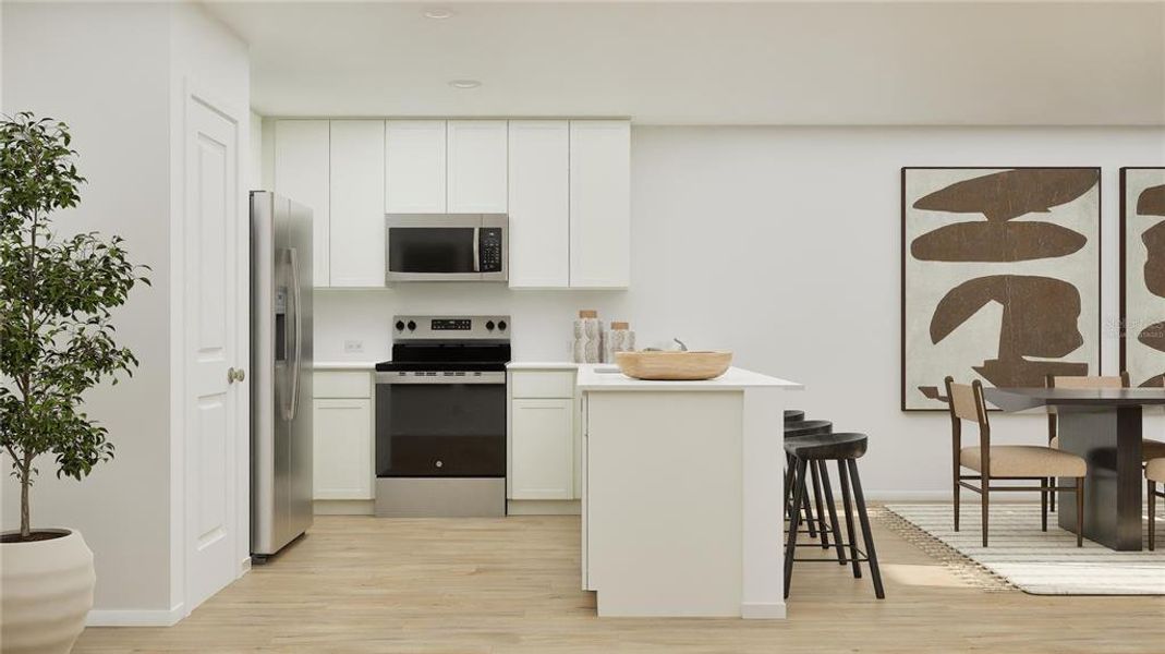 Furnished interior view inside a new home in Crosswinds, Haines City (Image 11).