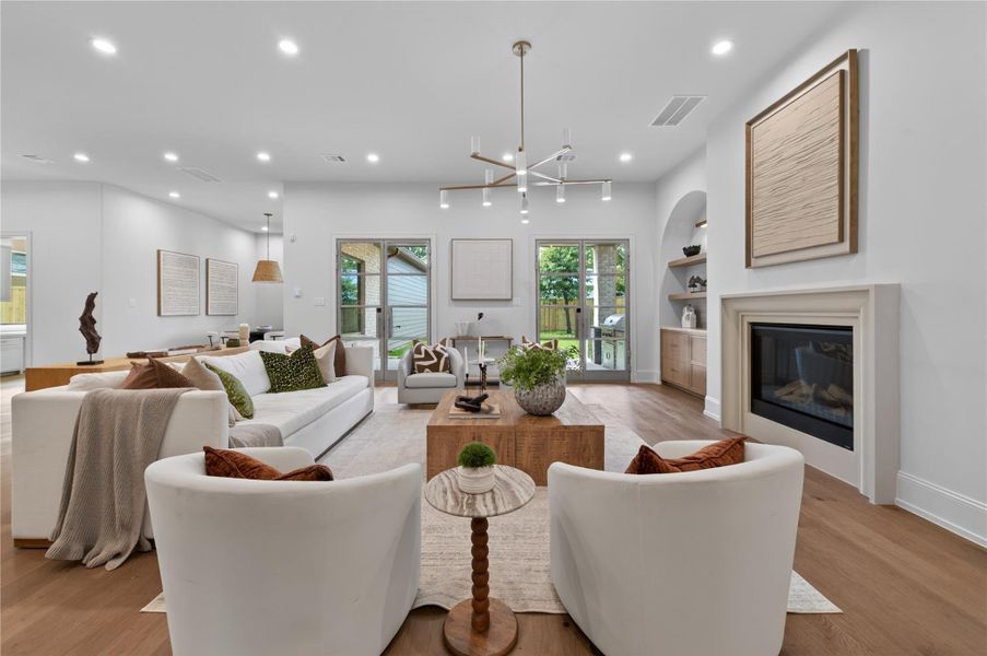 Furnished interior view inside a new home in , Houston (Image 10). Furnished interior view inside a new home in , Houston (Image 10).