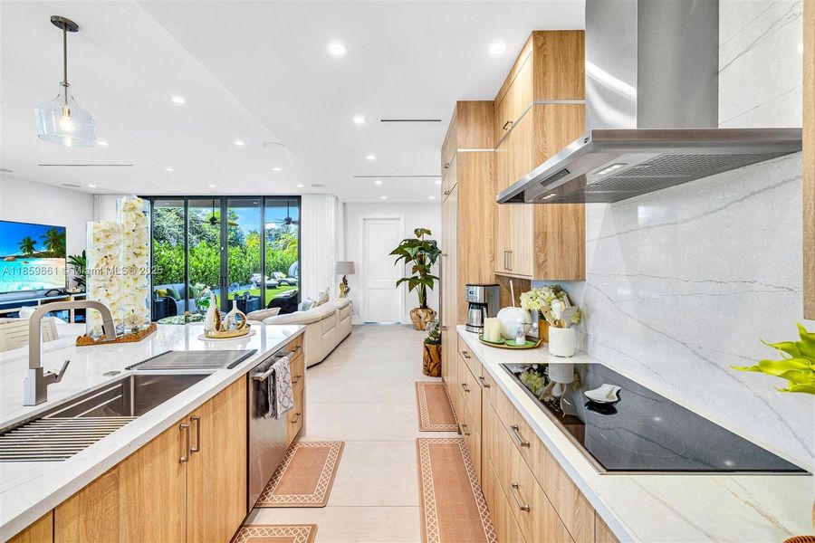 Furnished interior view inside a new home in , Miami (Image 35).