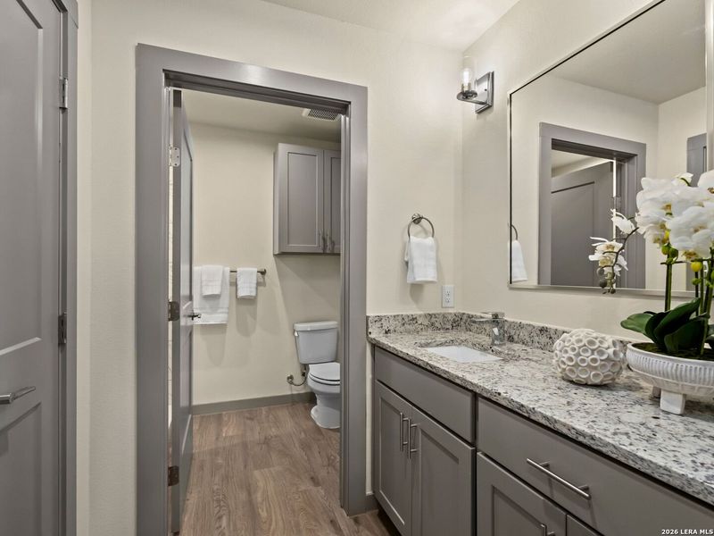 Furnished interior view inside a new home in , New Braunfels (Image 15).