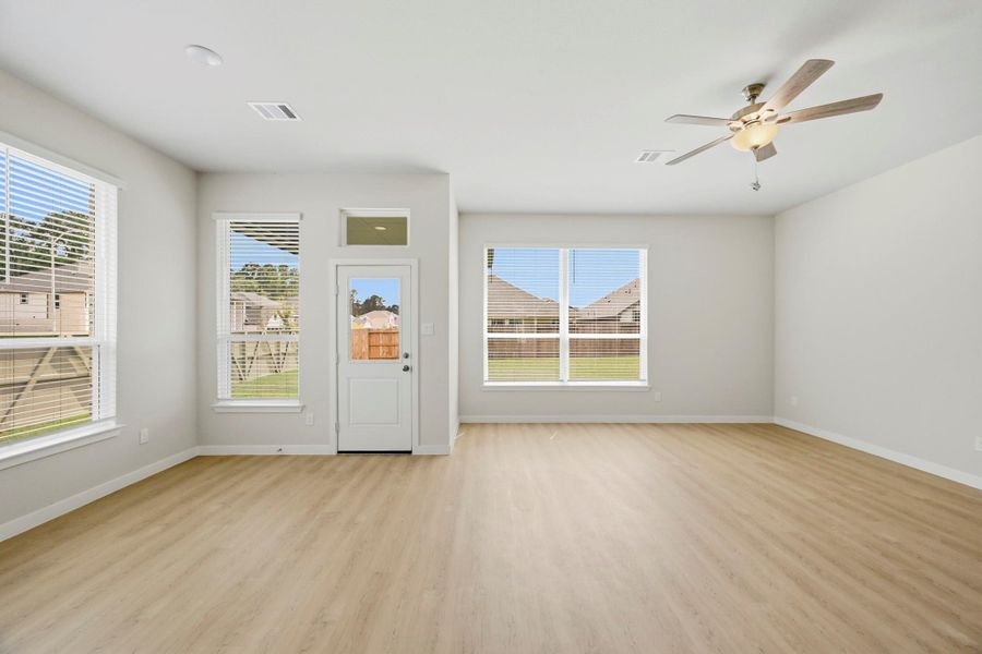 Spacious, unfurnished interior of a new home in Audubon, Magnolia (Image 24). Spacious, unfurnished interior of a new home in Audubon, Magnolia (Image 24).