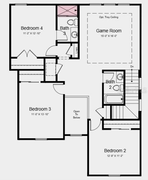 Additional Highlights Include: Gourmet kitchen, deluxe primary bath, tray ceiling at primary suite and game room, shower in place of tub at upstairs bath, 8' interior doors, and extended covered lanai.