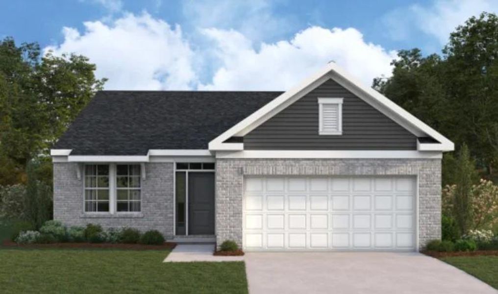 Front exterior of a new home in Easton Park, Dallas, GA, highlighting curb appeal (Image 1). Front exterior of a new home in Easton Park, Dallas, GA, highlighting curb appeal (Image 1).
