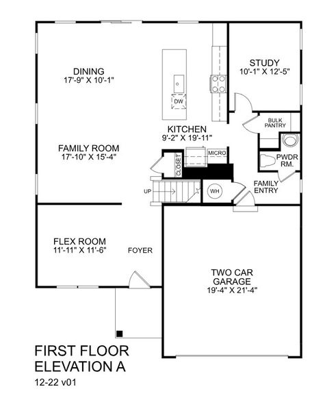 2D floor plan layout for the Hudson by Ryan Homes in Emory Park, Five Forks, SC (Image 2). 2D floor plan layout for the Hudson by Ryan Homes in Emory Park, Five Forks, SC (Image 2).