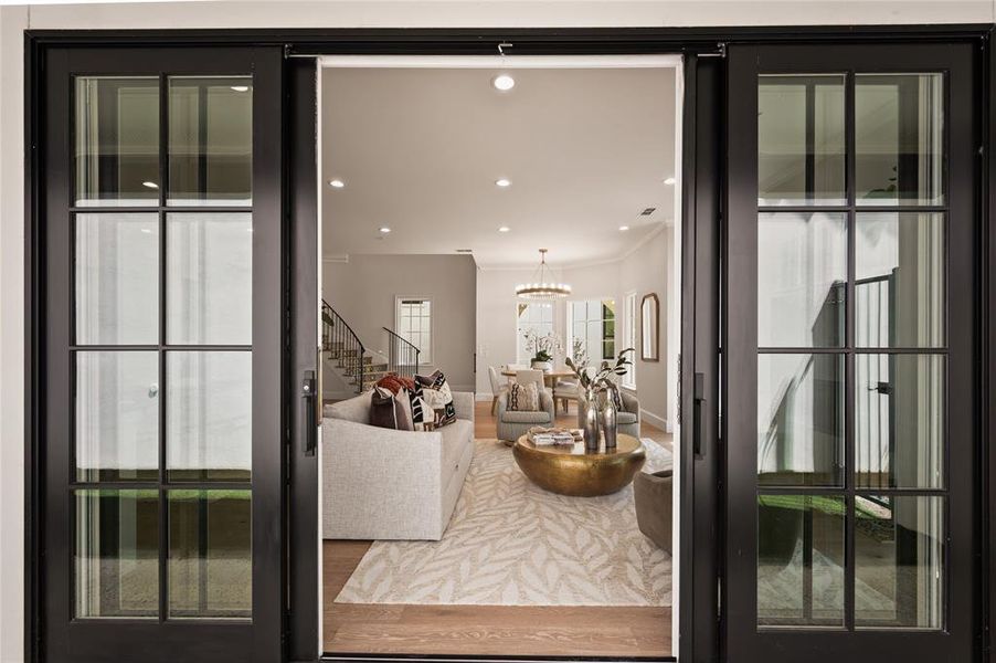 Furnished interior view inside a new home in , Flower Mound (Image 33).