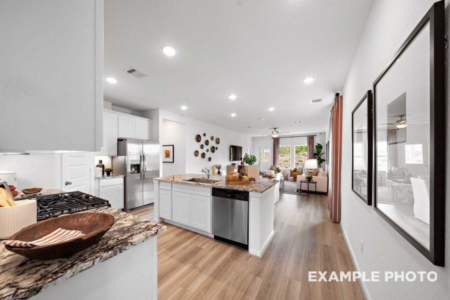Representative furnished interior of a home built from the The Sabine F by Davidson Homes LLC in Spring Branch Crossing, Conroe (Image 12).