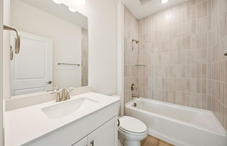 Secondary bathroom *real home pictured Secondary bathroom *real home pictured