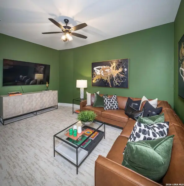 Furnished interior view inside a new home in Veramendi, New Braunfels (Image 24).