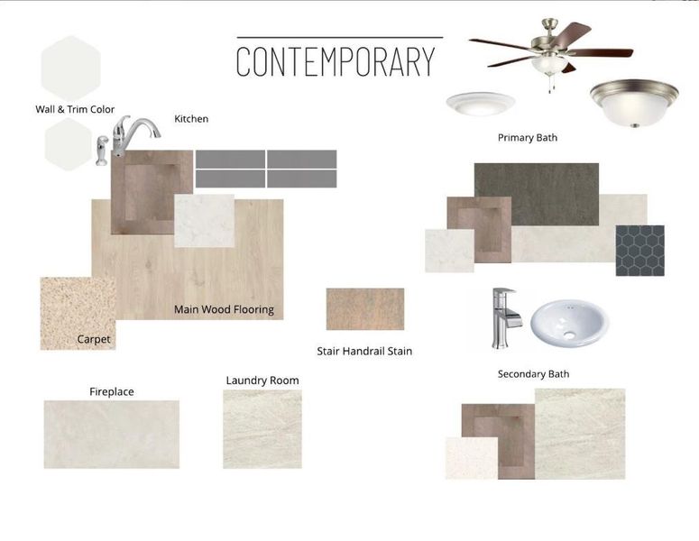Sample of building materials used in homes in The Colony - 45', Bastrop (Image 20).