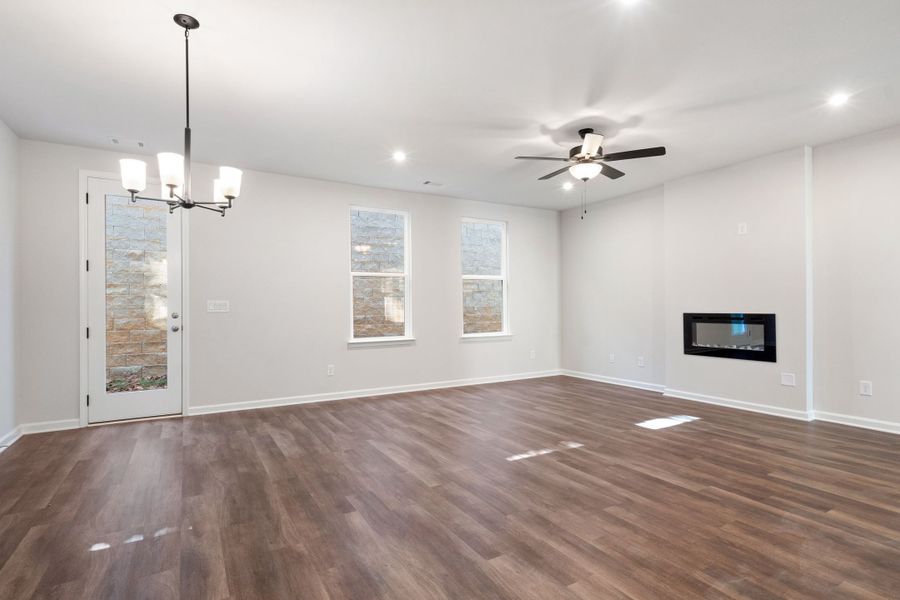 Representative unfurnished interior of a home built from the The Cary B - LS by Davidson Homes LLC in Lake Shore, Winder (Image 19).