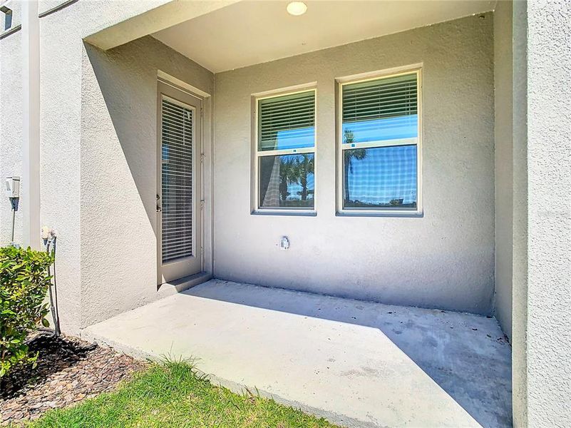 Exterior details and patio area of a home in , Wesley Chapel (Image 24).