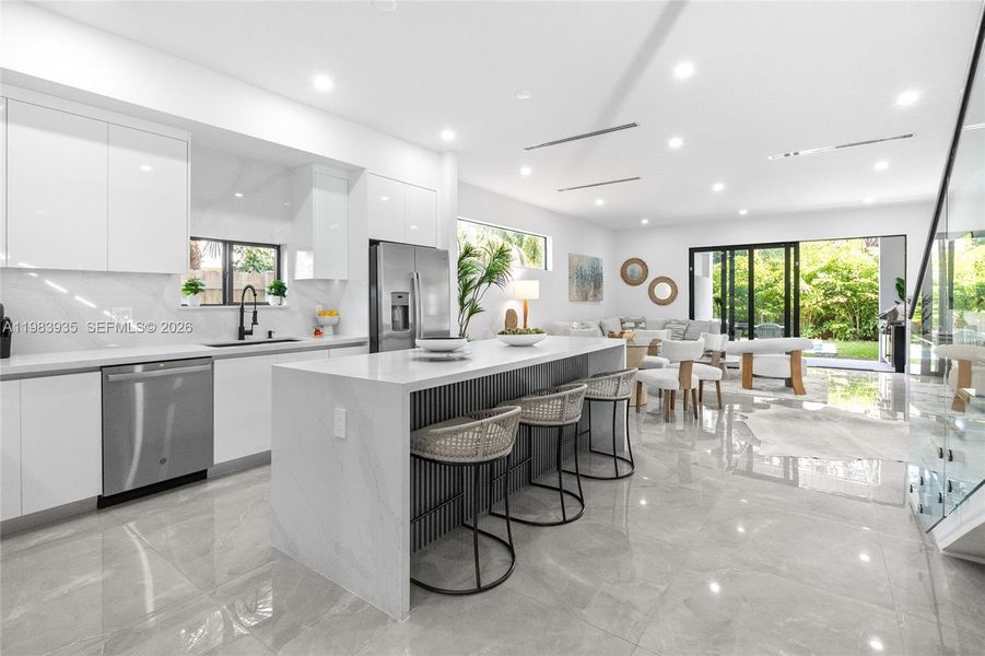 Furnished interior view inside a new home in , Fort Lauderdale (Image 32).