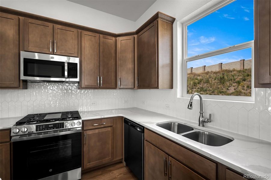 Furnished interior view inside a new home in Trailside at Cottonwood Creek, Colorado Springs (Image 11). Furnished interior view inside a new home in Trailside at Cottonwood Creek, Colorado Springs (Image 11).