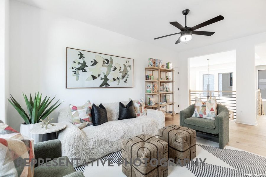 Furnished interior view inside a new home in Alsatian Oaks, Castroville (Image 18). Furnished interior view inside a new home in Alsatian Oaks, Castroville (Image 18).