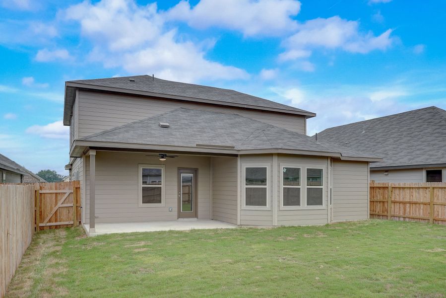 Pearl back exterior at a Meritage Homes community.