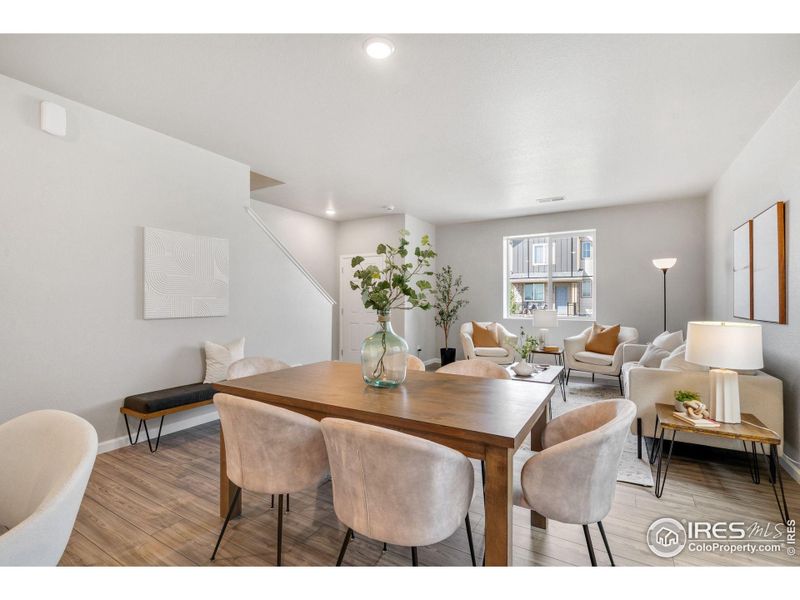 Furnished interior view inside a new home in Pintail Commons at Johnstown Village, Johnstown (Image 11).
