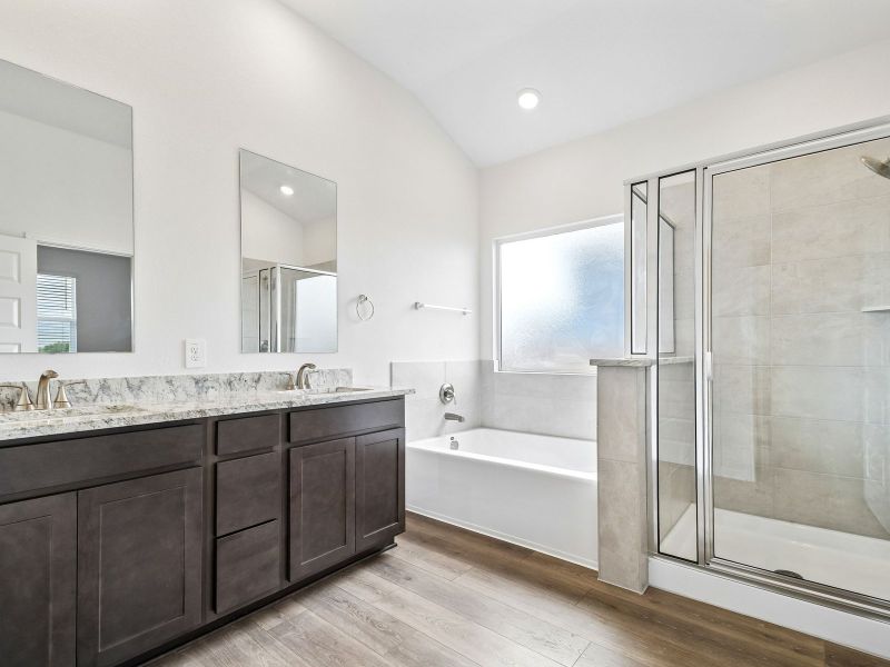Furnished interior view inside a new home in Opal Meadows, Kyle (Image 6).