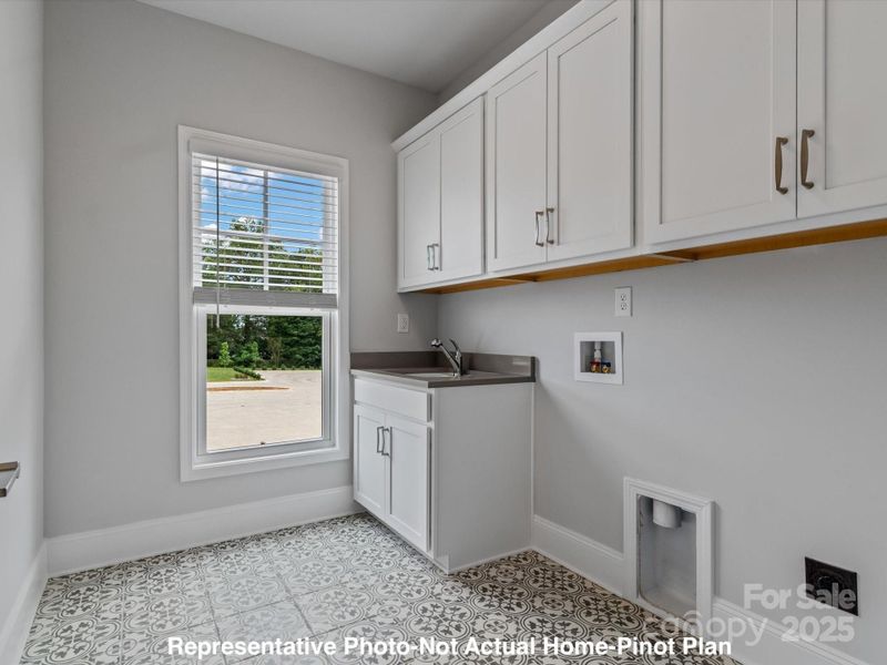 Laundry Room with optional sink and cabinets-Pinot Plan-Walk23