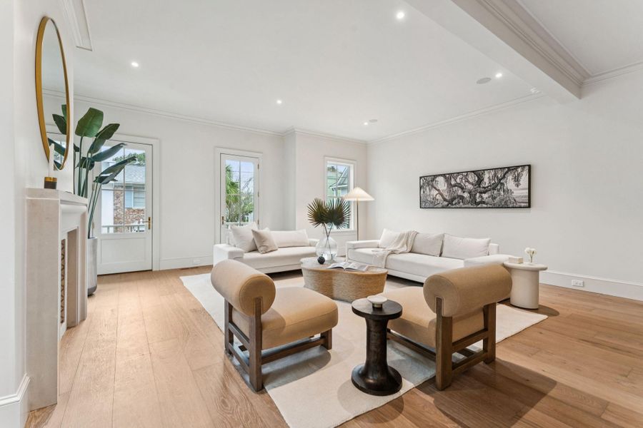 Furnished interior view inside a new home in , Charleston (Image 8).