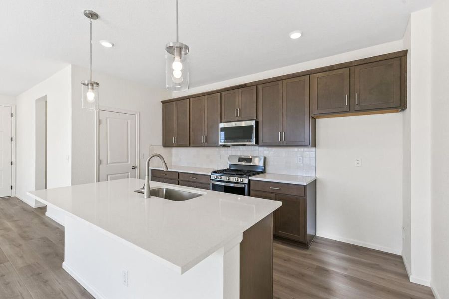 Furnished interior view inside a new home in Windler Wildflower, Aurora (Image 5).