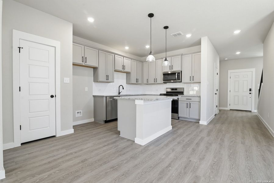Furnished interior view inside a new home in Fairway Crossing, Converse (Image 5).
