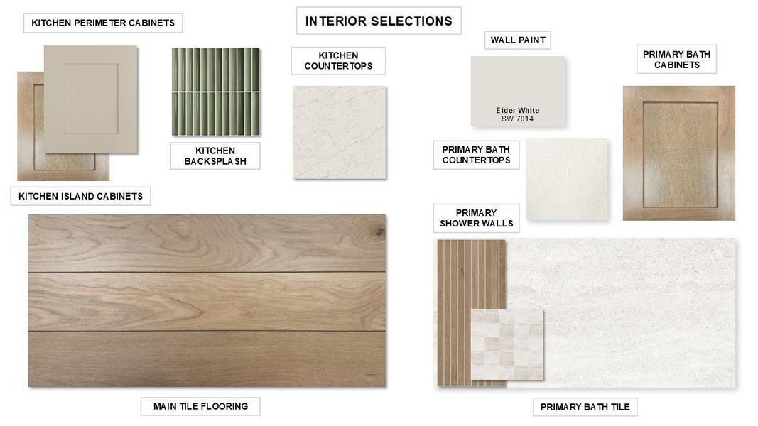 Sample of building materials used in homes in Easton Park, Austin (Image 13).