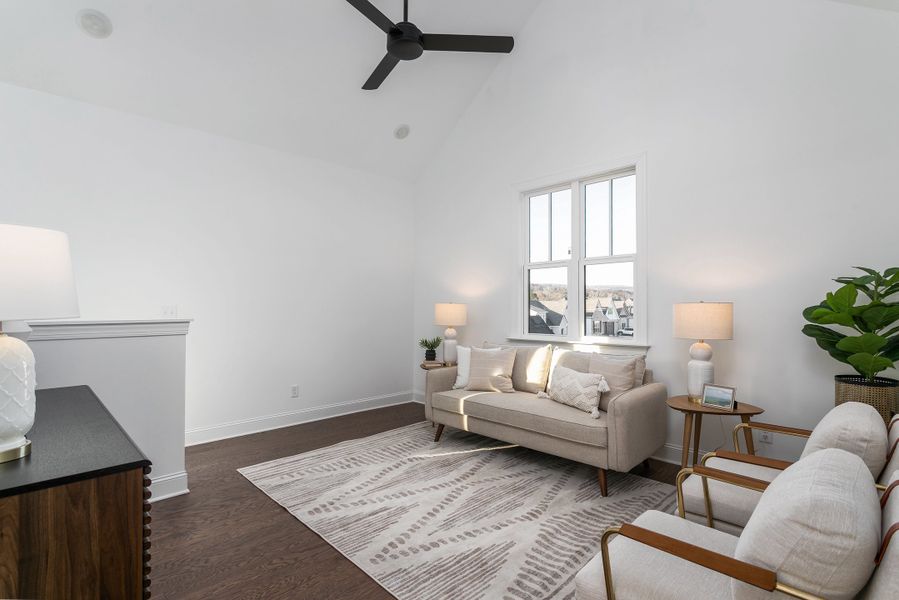 Representative furnished interior of a home built from the The River Basement by Greentech Homes LLC in Timberlee, Ooltewah (Image 9).