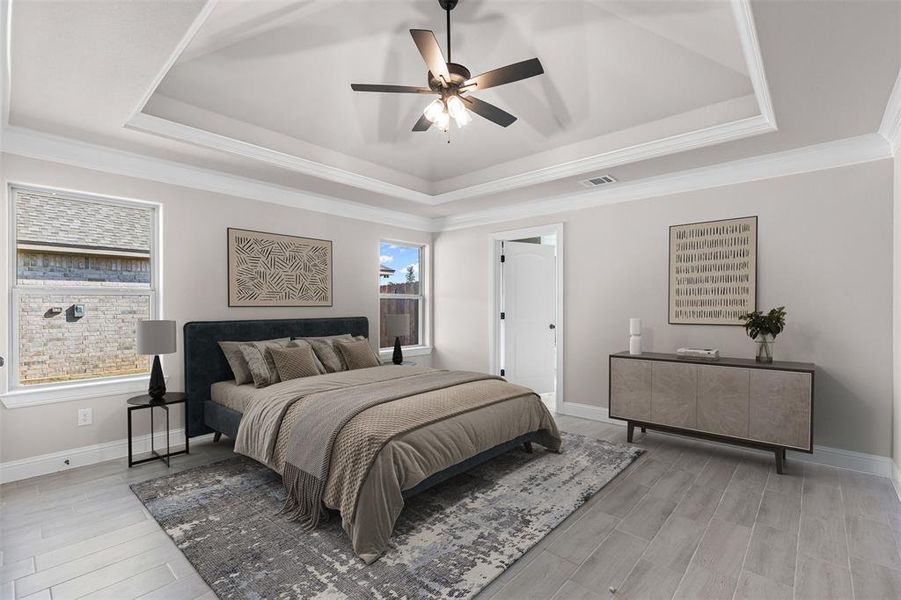 Virtually Staged: Primary Bedroom