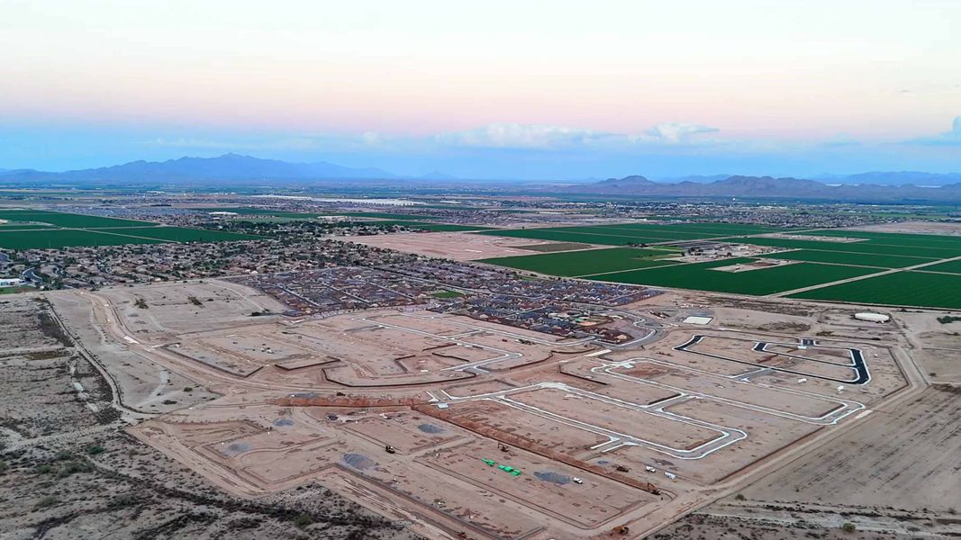 Site preparation for future homes built from the Glacier by D.R. Horton in Westpark, Buckeye (Image 21).