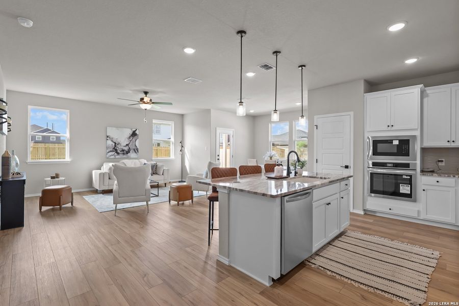 Furnished interior view inside a new home in Hannah Heights, Seguin (Image 18).