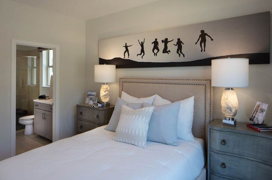 Representative furnished interior of a home built from the Pewter by Taylor Morrison in Highland Lakes, McKinney (Image 12).