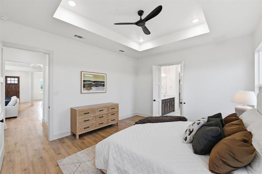 Furnished interior view inside a new home in , Graford (Image 14).