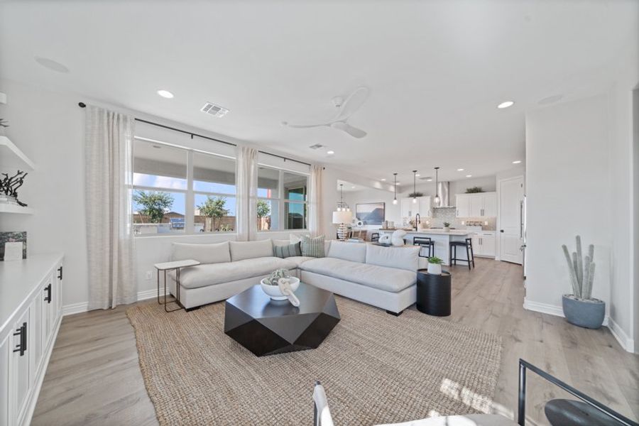 Furnished interior view inside a new home in Combs Ranch, San Tan Valley (Image 7).